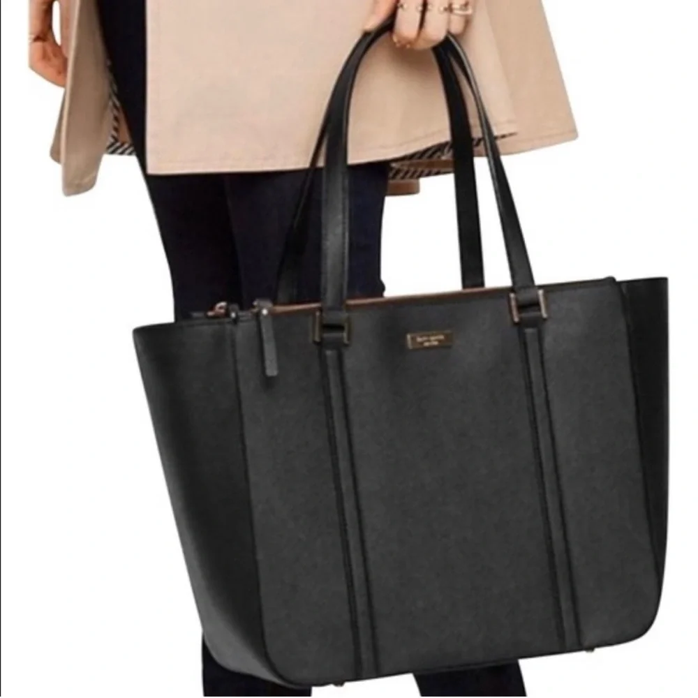 kate spade Pale Pink Leather Tote Laptop Bag
